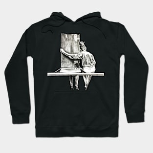 You are Enough  -  black & white Hoodie